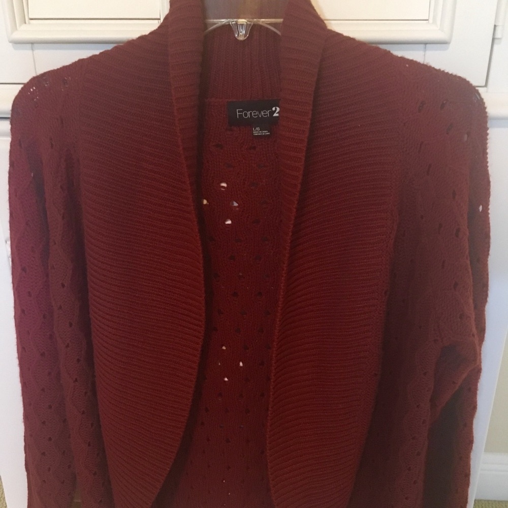 Forever 21 Brown Copper Cardigan